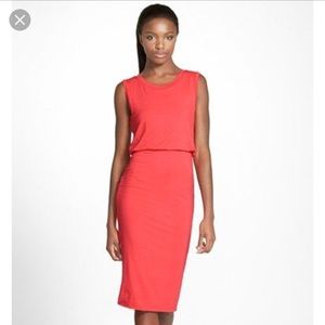 Leith coral dress.